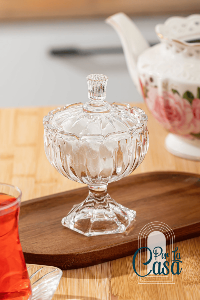 Cam Ayaklı Şekerlik Sunumluk