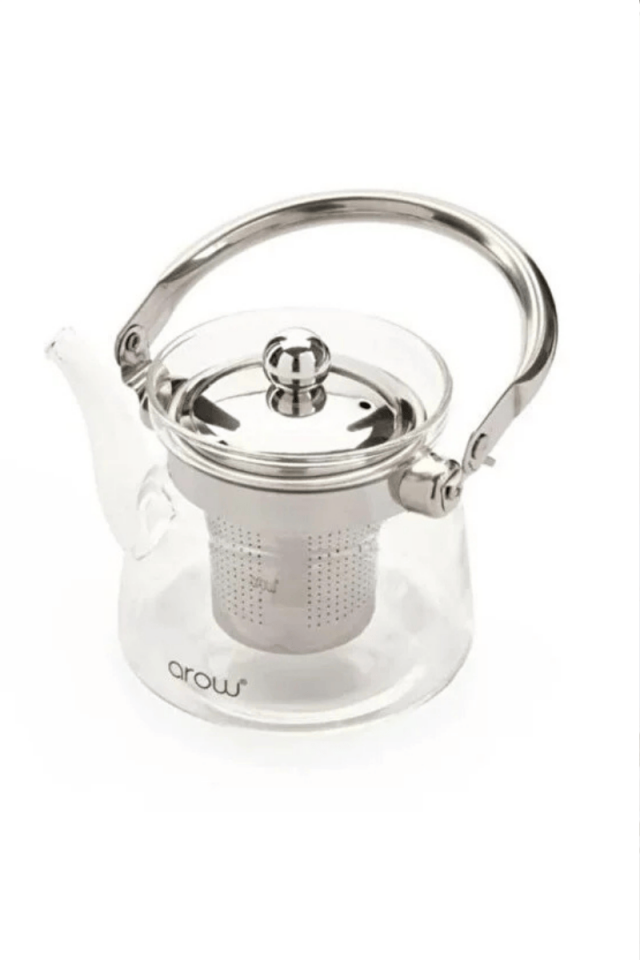 Arow Ateşe Dayanıklı Borosilikat Cam Demlik 600ml