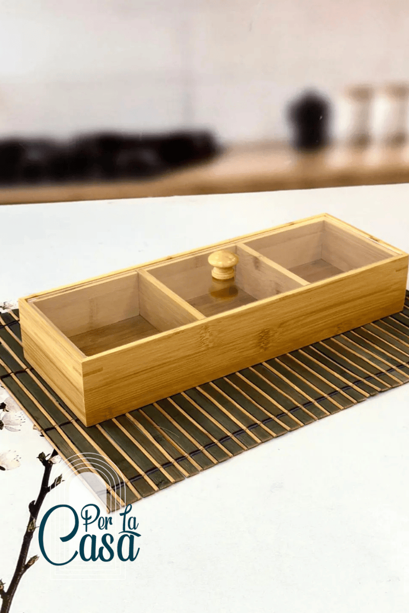 Bambu Kapaklı 3’lü Çerezlik