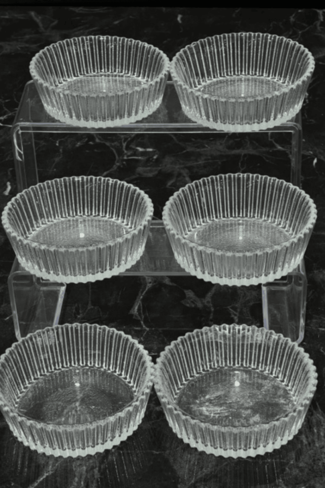 Dik Kenar Cam Kâse Seti