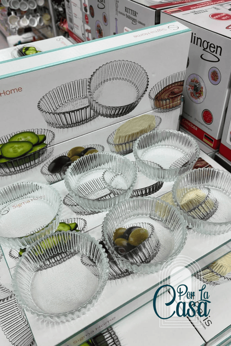 6’lı Dik Kenar Cam Kâse Seti 10 cm