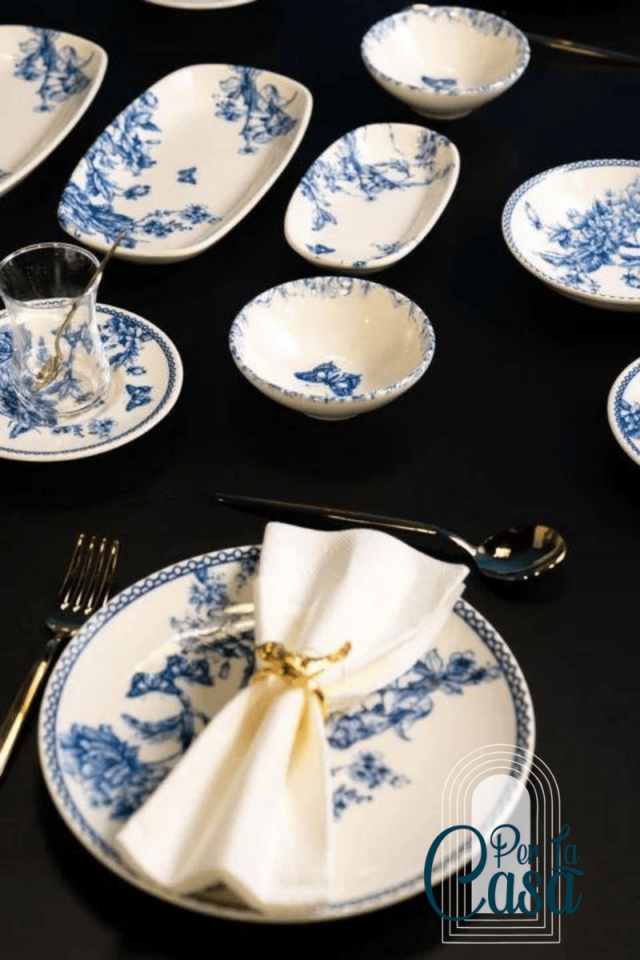 Vintage Blu 22 Parça Kahvaltı Takımı