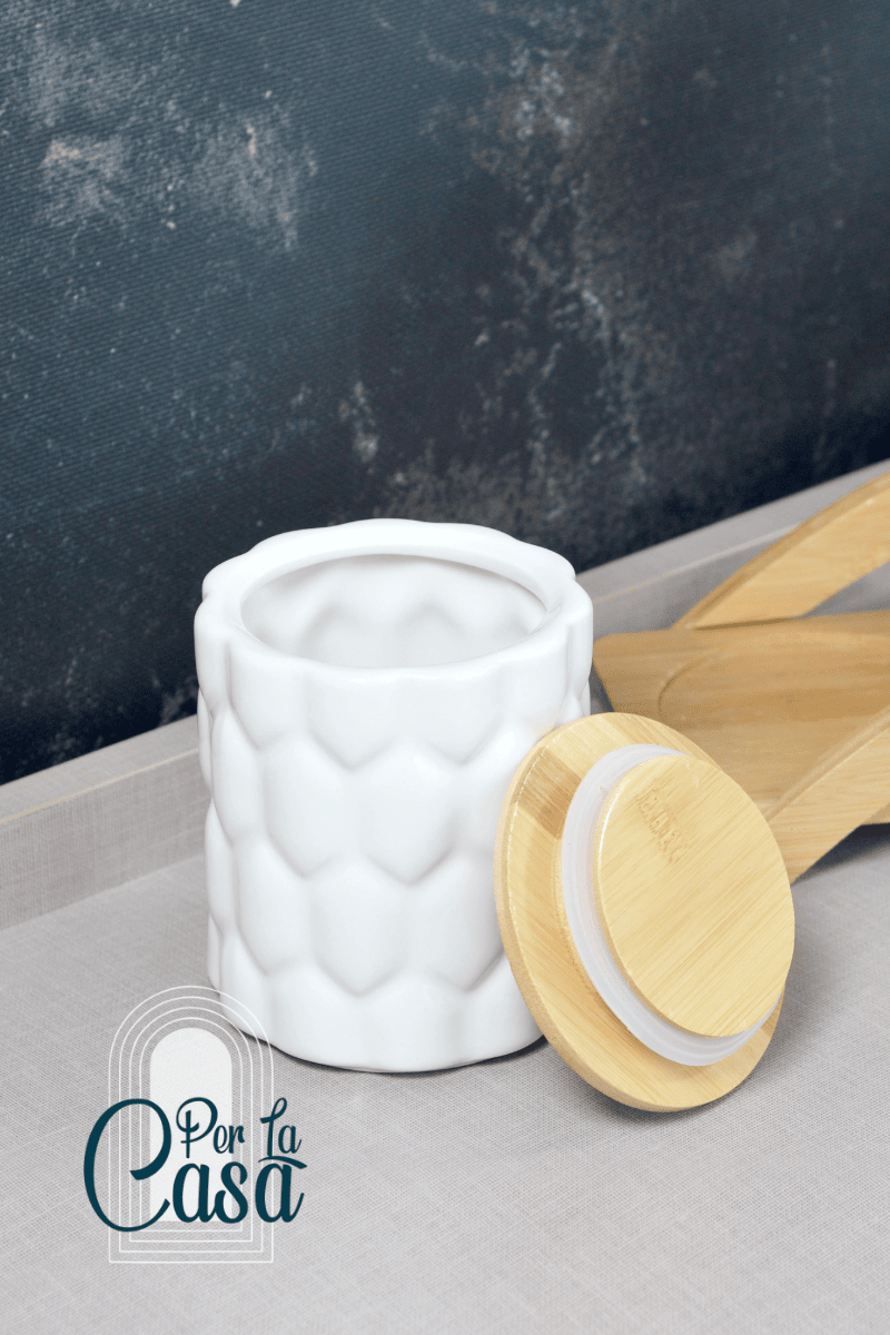 Linda Standlı Porselen Kavanoz Takımı 3'lü