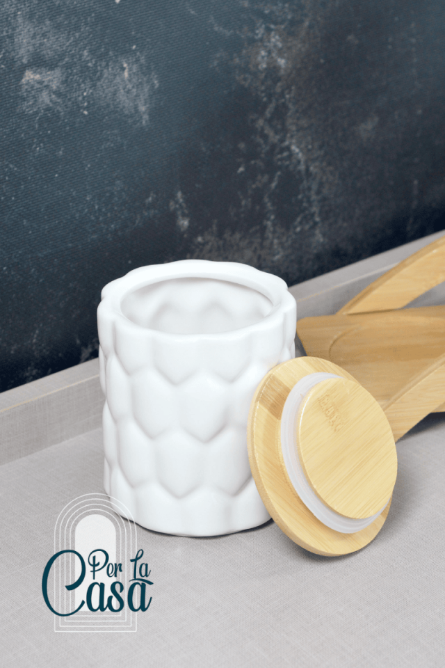 Linda Standlı Porselen Kavanoz Takımı 3'lü