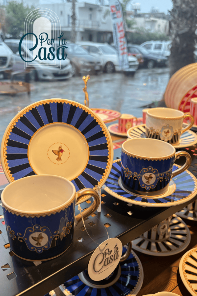 Blue Soho 2 Kişilik Double Kahve Fincanı Seti