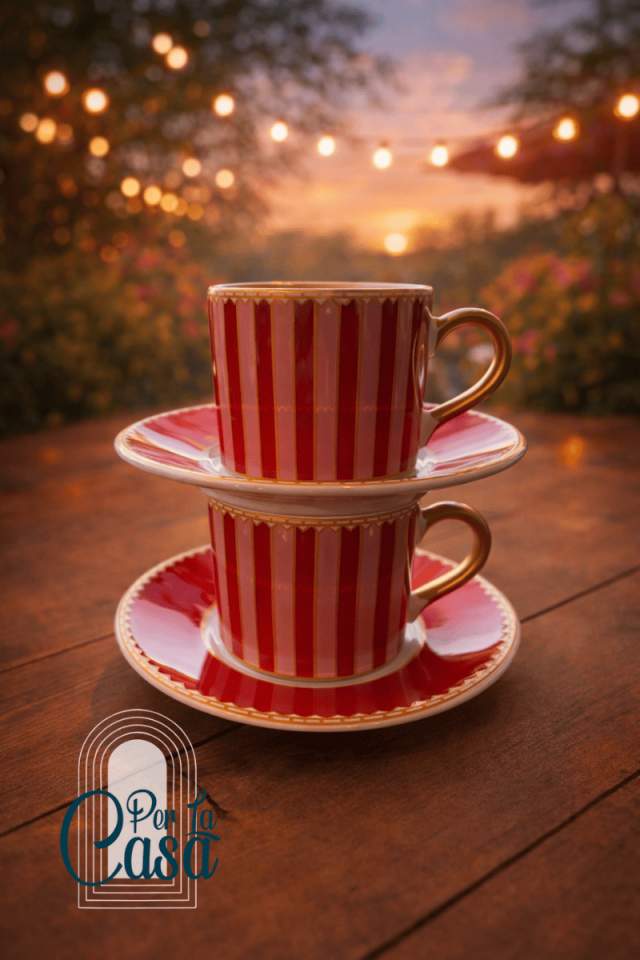 Red Line 2 Kişilik Double Kahve Fincanı Seti