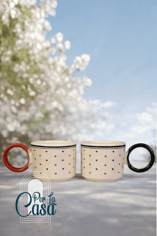 Halka Kulplu 2li Fincan Seti