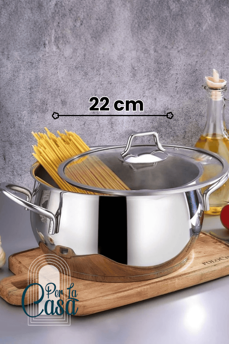 Çelik Tencere İndüksiyon Uyumlu 22cm