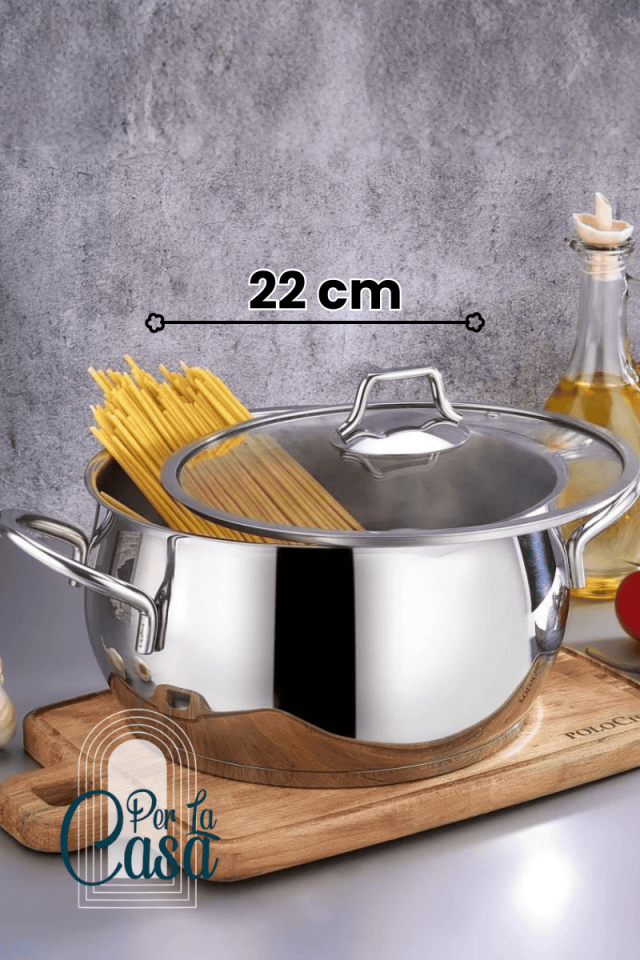 Çelik Tencere İndüksiyon Uyumlu 22cm