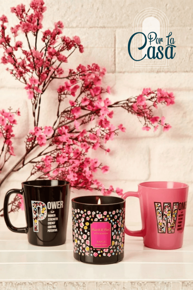 Power Woman Mesajlı Kupa ve Mum Hediye Seti