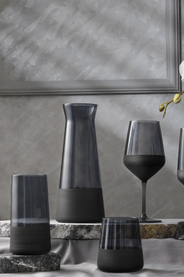 Matte 4lü Meşrubat Bardağı Seti Siyah