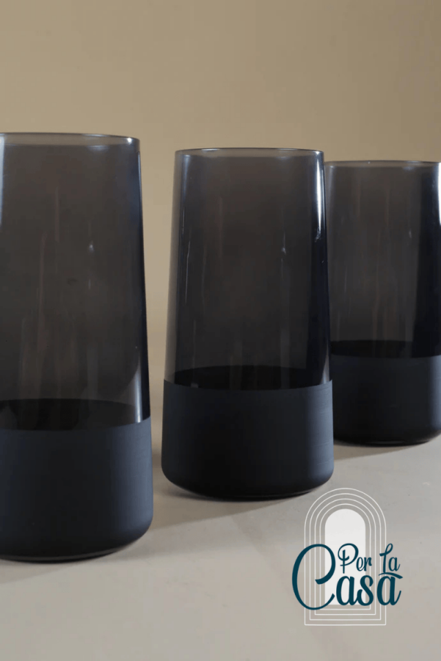 Matte 4lü Meşrubat Bardağı Seti Siyah