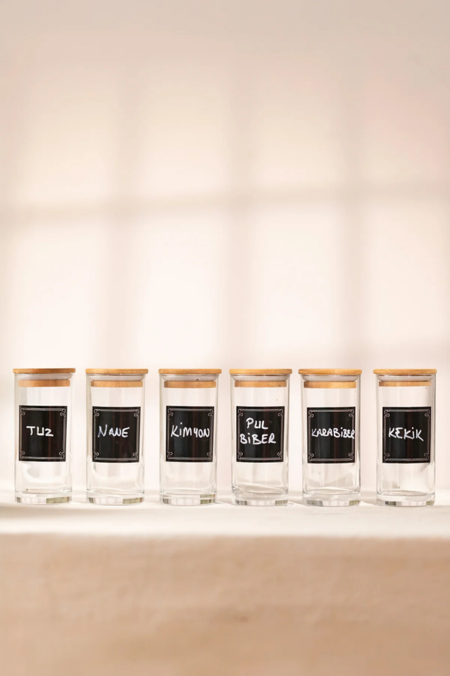 Joy 6lı Baharatlık Seti Kendinden Kalemli