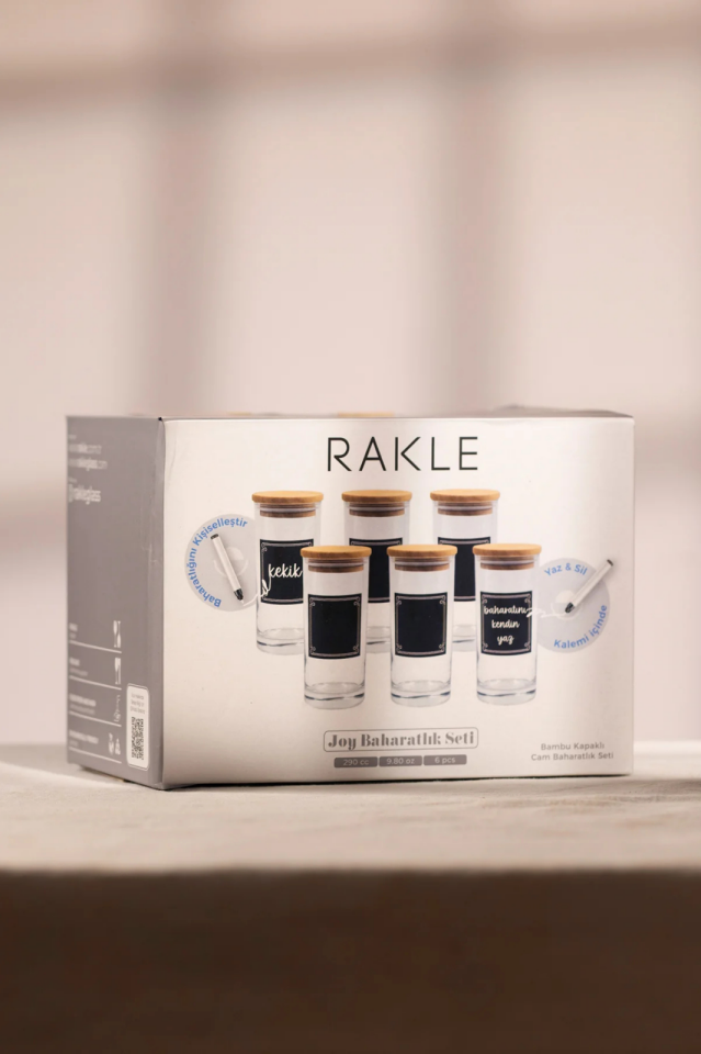 Joy 6lı Baharatlık Seti Kendinden Kalemli
