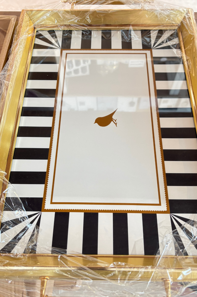 Black Piano Line Tepsi
