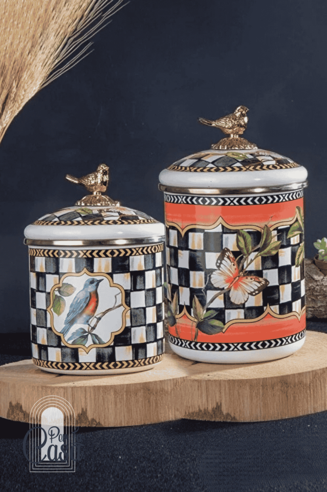 Colorido Emaye Kavanoz Seti