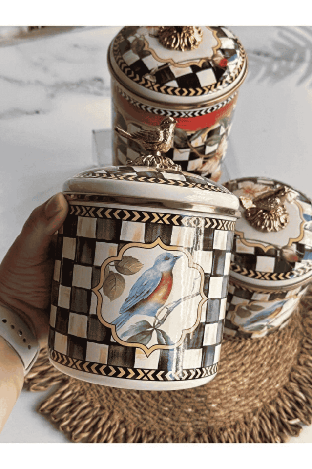 Colorido Emaye Kavanoz Seti