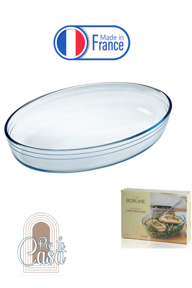 Cam Fırın Kabı Oval 2.1Lt