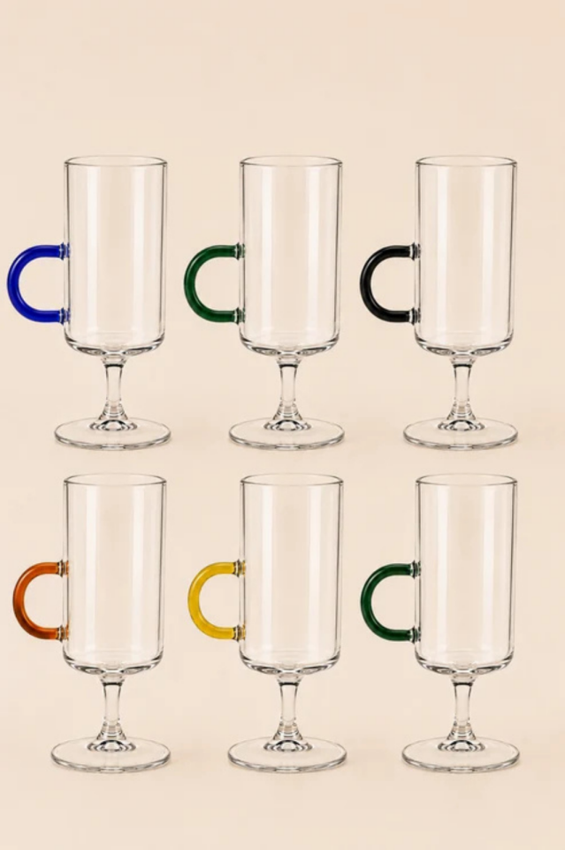 Ayaklı Cam Latte Bardak (Adet)