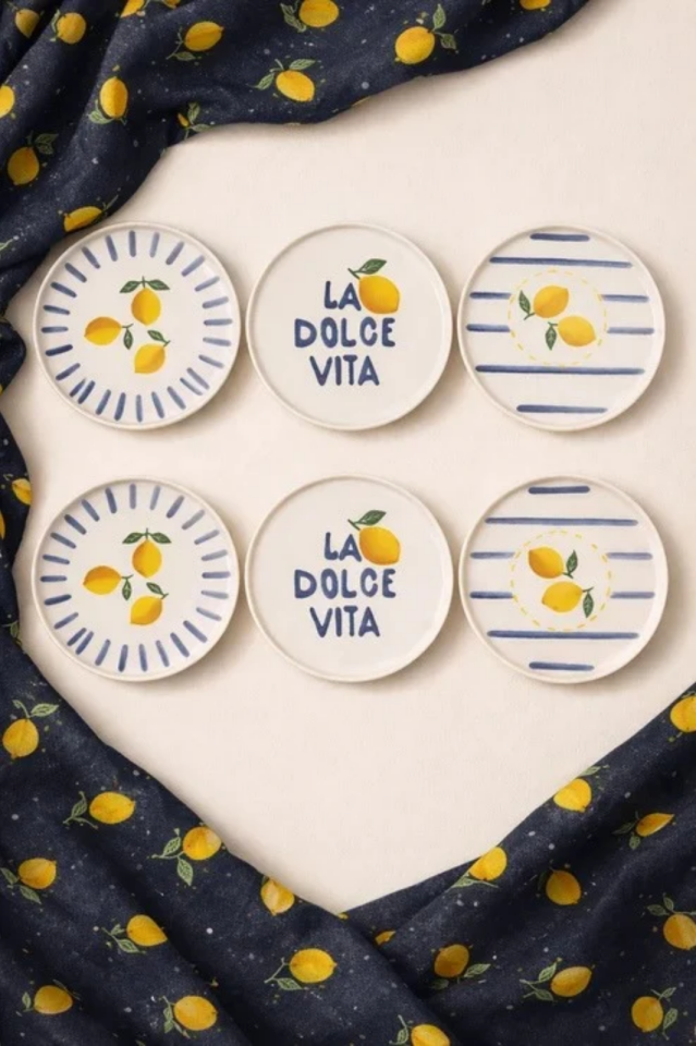 Lime Serisi 6'lı Pasta Tabağı